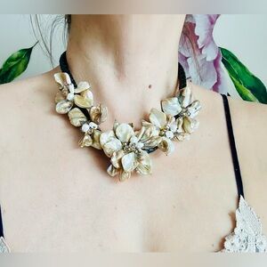 Baroque Freshwater Pearl Floral Necklace